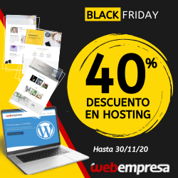 Hosting WordPress español Black Friday 2020 alojamiento wordpress Black Friday 2020